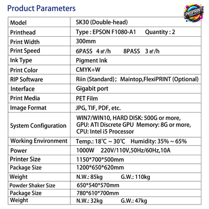 SK-30 DTF Printer